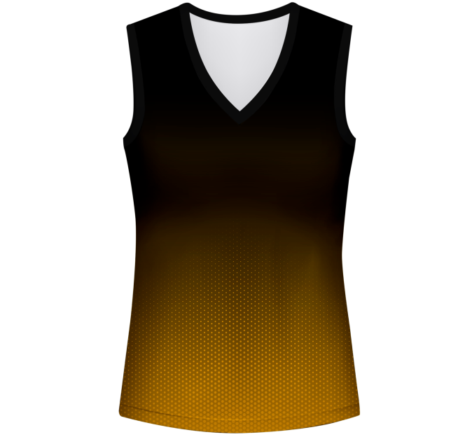 Camiseta pádel mujer sin mangas sublimada modelo degradado