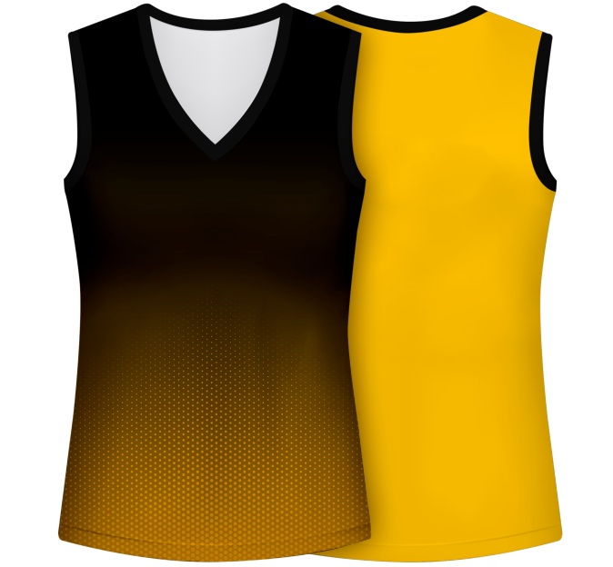 Camiseta pádel mujer sin mangas sublimada modelo degradado