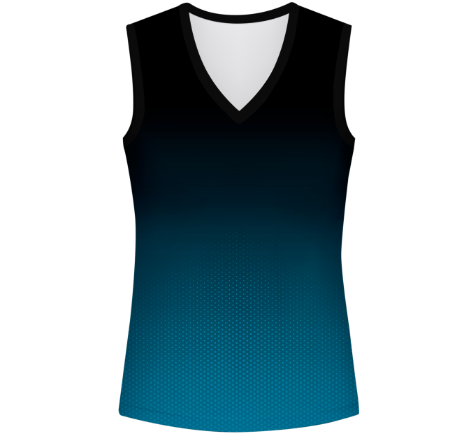 Camiseta pádel mujer sin mangas sublimada modelo degradado