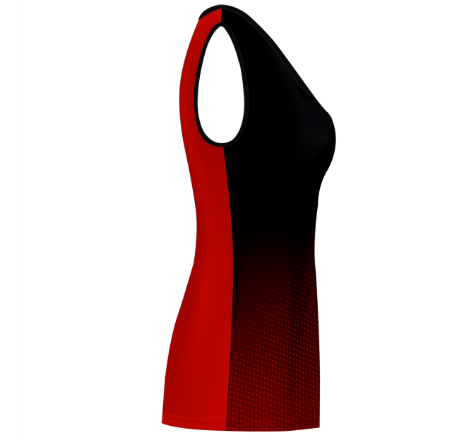 Camiseta pádel mujer sin mangas sublimada modelo degradado