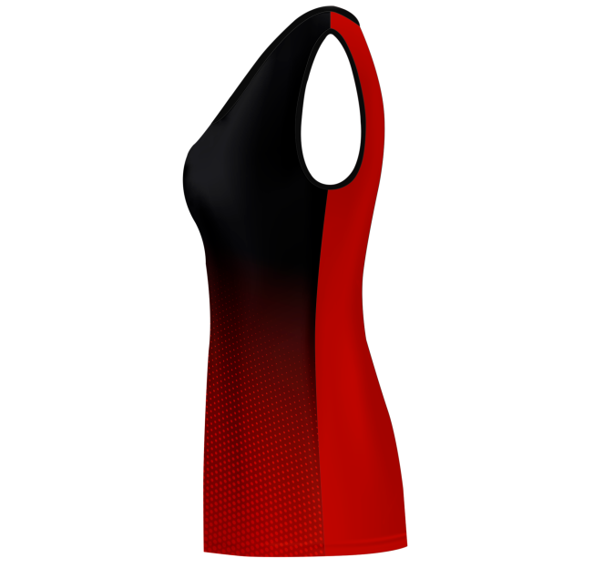 Camiseta pádel mujer sin mangas sublimada modelo degradado