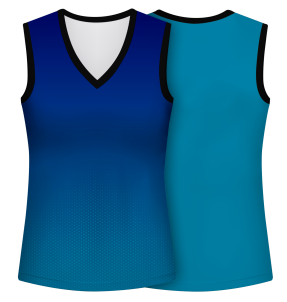 Camiseta pádel mujer sin mangas sublimada modelo degradado