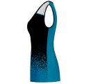 Camiseta pádel mujer sin mangas sublimada modelo corte