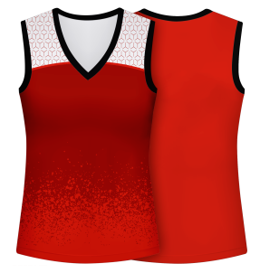 Camiseta pádel mujer sin mangas sublimada modelo corte