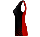 Camiseta pádel mujer sin mangas sublimada modelo geométrico
