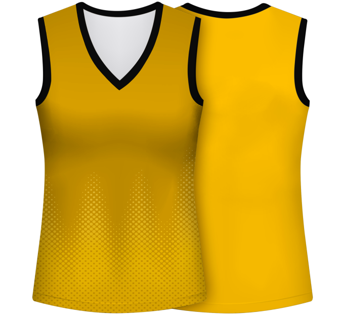 Camiseta pádel mujer sin mangas sublimada modelo puntos