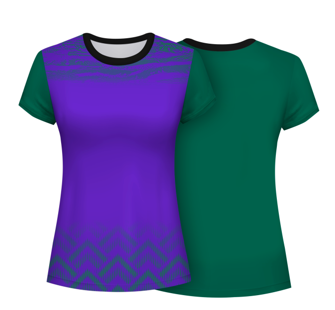 Camiseta pádel mujer manga corta sublimada modelo geométrico