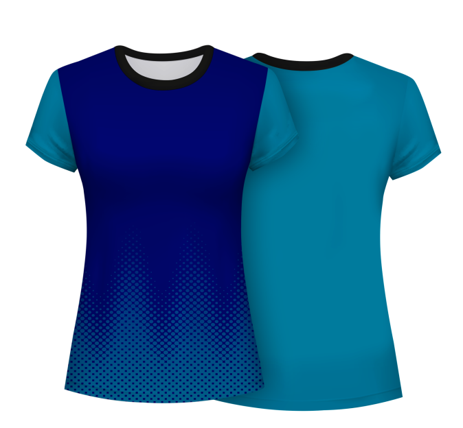 Camiseta pádel mujer manga corta sublimada modelo puntos