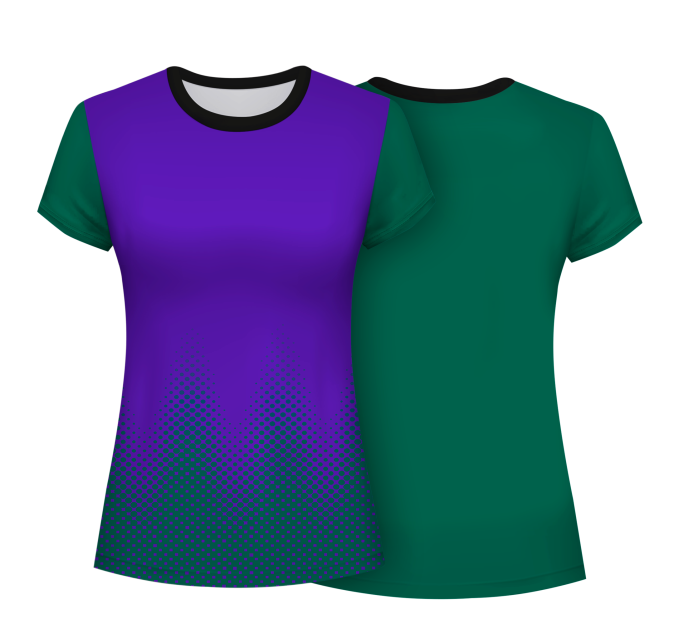 Camiseta pádel mujer manga corta sublimada modelo puntos