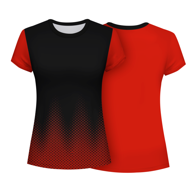 Camiseta pádel mujer manga corta sublimada modelo puntos