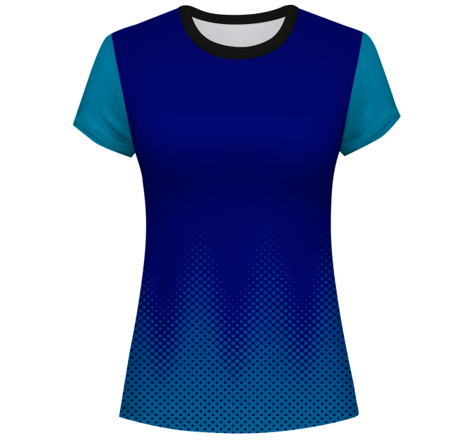 Camiseta pádel mujer manga corta sublimada modelo puntos