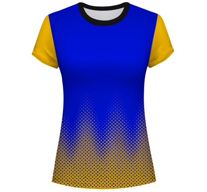 Camiseta pádel mujer manga corta sublimada modelo puntos