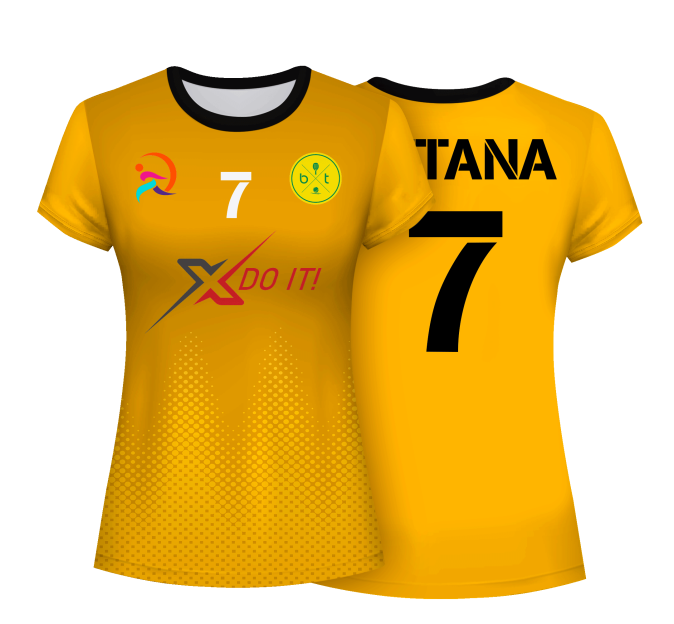 Camiseta pádel mujer manga corta sublimada modelo puntos