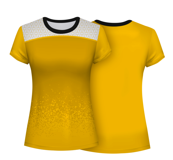 Camiseta pádel mujer manga corta sublimada modelo corte