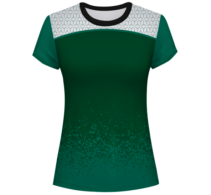 Camiseta pádel mujer manga corta sublimada modelo corte