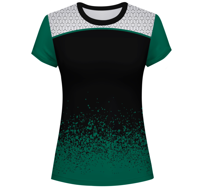 Camiseta pádel mujer manga corta sublimada modelo corte