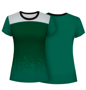 Camiseta pádel mujer manga corta sublimada modelo corte