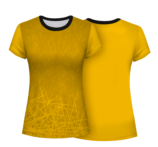 Camiseta pádel mujer manga corta  sublimada modelo líneas