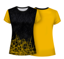 Camiseta pádel mujer manga corta  sublimada modelo líneas