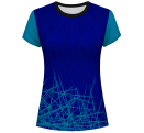 Camiseta pádel mujer manga corta  sublimada modelo líneas