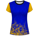 Camiseta pádel mujer manga corta  sublimada modelo líneas