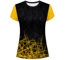 Camiseta pádel mujer manga corta  sublimada modelo líneas