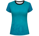 Camiseta pádel mujer manga corta  sublimada modelo líneas