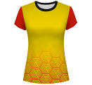 Camiseta pádel mujer manga corta sublimada modelo hexágono