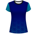 Camiseta pádel mujer manga corta sublimada modelo hexágono