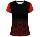 Camiseta pádel mujer manga corta sublimada modelo hexágono