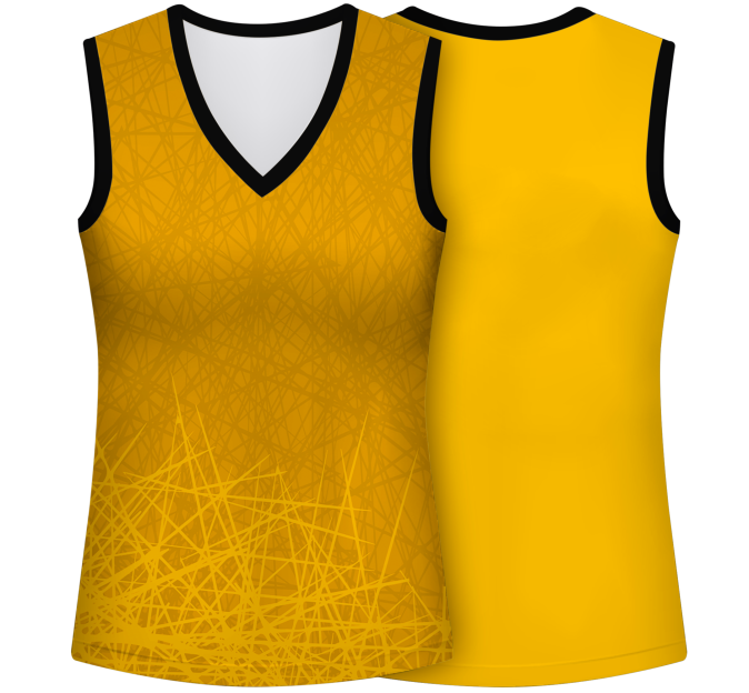 Camiseta pádel mujer sin mangas sublimada modelo líneas