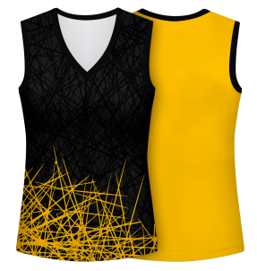 Camiseta pádel mujer sin mangas sublimada modelo líneas