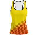Camiseta pádel mujer tirantes sublimada modelo rayas