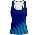 Camiseta pádel mujer tirantes sublimada modelo rayas