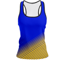 Camiseta pádel mujer tirantes sublimada modelo rayas