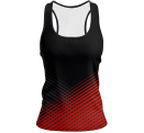 Camiseta pádel mujer tirantes sublimada modelo rayas