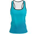 Camiseta pádel mujer tirantes sublimada modelo rayas