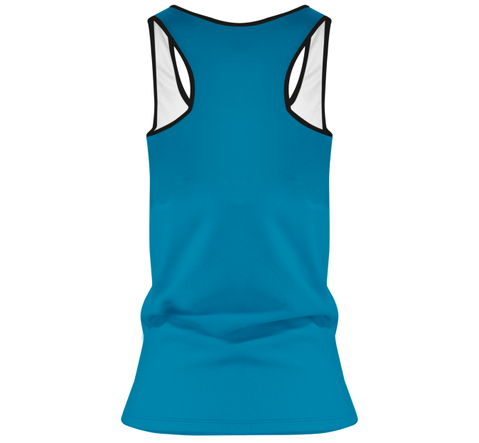Camiseta pádel mujer tirantes sublimada modelo rayas