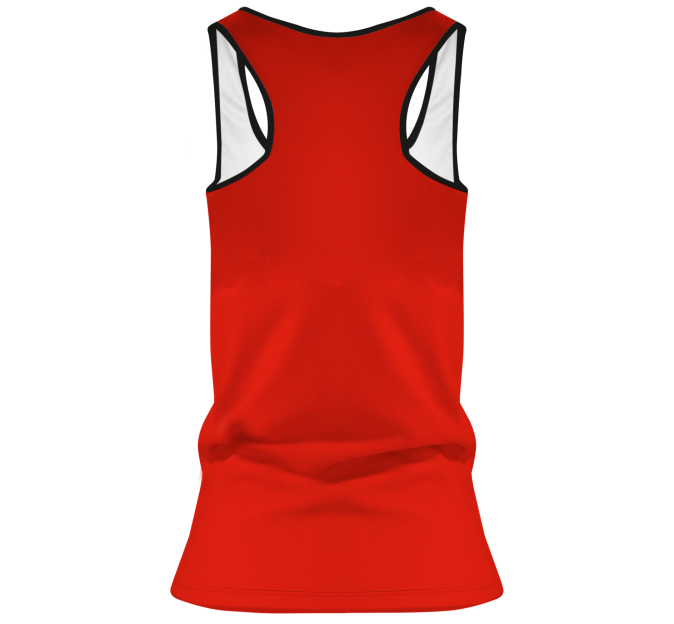 Camiseta pádel mujer tirantes sublimada modelo rayas