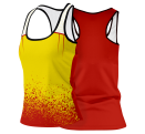 Camiseta pádel mujer tirantes sublimada modelo corte