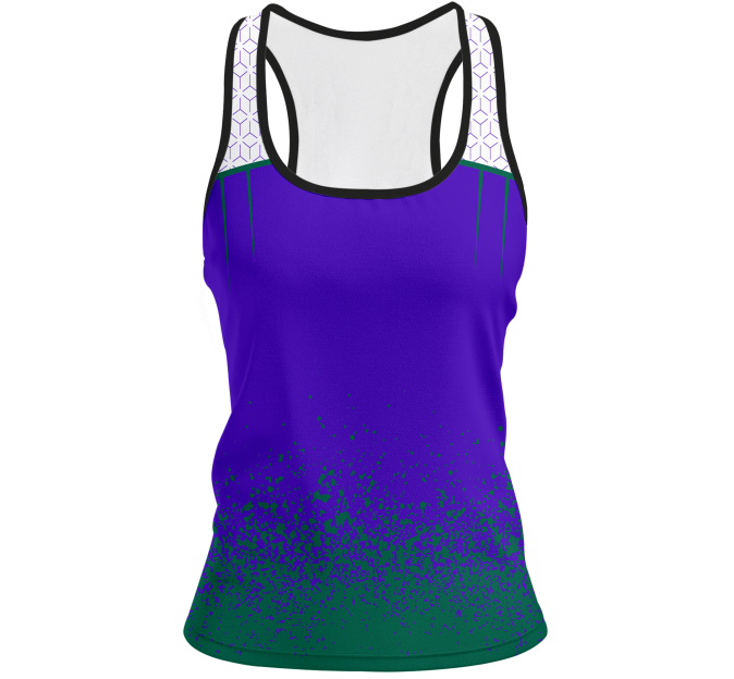 Camiseta pádel mujer tirantes sublimada modelo corte