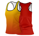 Camiseta pádel mujer tirantes sublimada modelo degradado