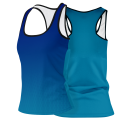 Camiseta pádel mujer tirantes sublimada modelo degradado