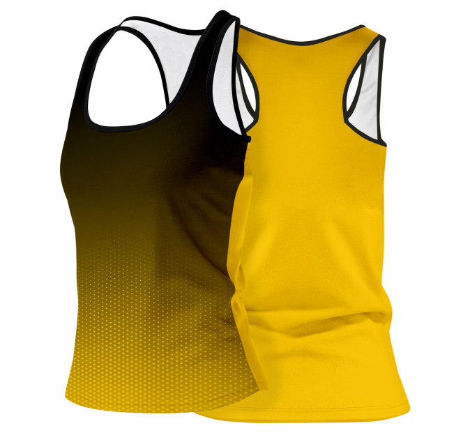 Camiseta pádel mujer tirantes sublimada modelo degradado