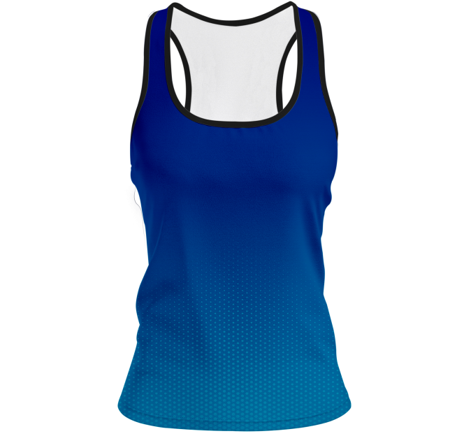 Camiseta pádel mujer tirantes sublimada modelo degradado