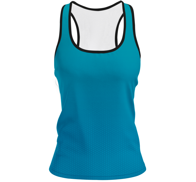 Camiseta pádel mujer tirantes sublimada modelo degradado