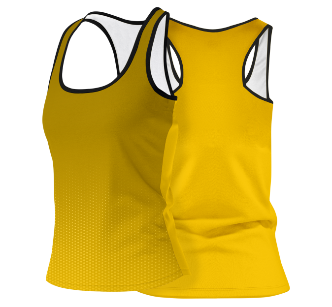 Camiseta pádel mujer tirantes sublimada modelo degradado