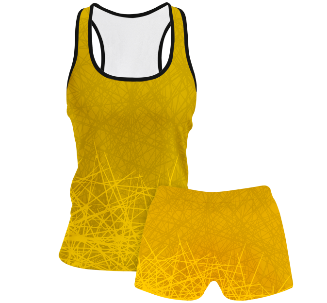 Conjunto voley mujer tirantes sublimado modelo líneas
