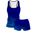 Conjunto voley mujer tirantes sublimado modelo líneas