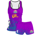 Conjunto voley mujer tirantes sublimado modelo líneas